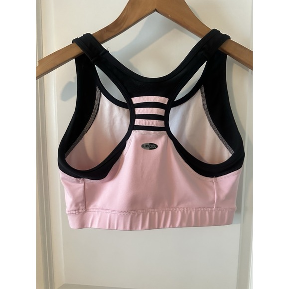 Adidas Pink Black Sports Bra Medium - Picture 3 of 3